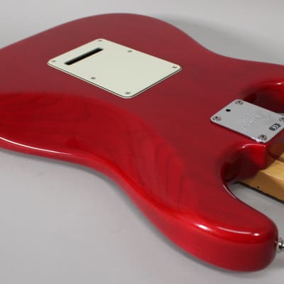 2000 Fender American Deluxe Stratocaster Transparent Crimson w/OHSC image 13