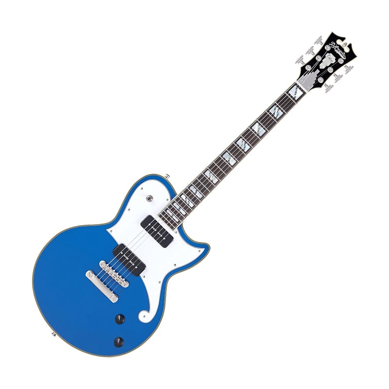 D'Angelico DADATLSAPSNS Deluxe Atlantic Limited Edition Electric Guitar w/P-90's, Sapphire image 1