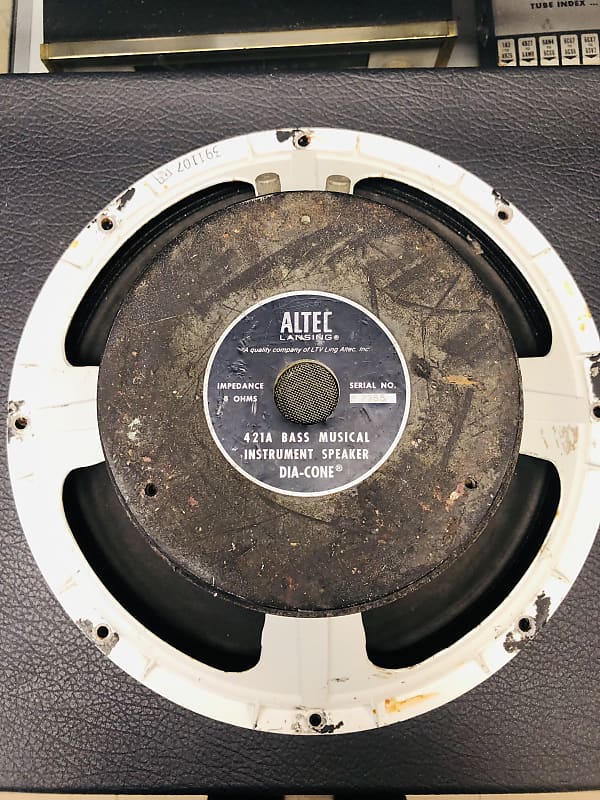 Vintage Altec 421A 15" Bass Speaker 8 Ohms Made in USA Reverb