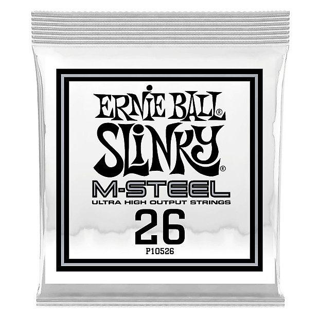 Ernie Ball P10526 .026 M-Steel Wound Electric Guitar Strings (6-Pack) image 1