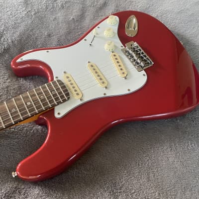 2023 Del Mar Lutherie  Surfcaster Strat  Candy Apple Red - Made in USA image 6