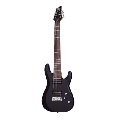 Schecter C-8 Deluxe 8-String Electric Guitar - Satin Black - B-Stock image 2