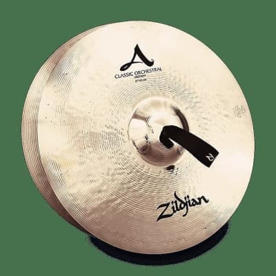 Zildjian A0781 17" A Zildjian Classic Orchestral Selection Medium Hand Crash Cymbals (Pair) image 1