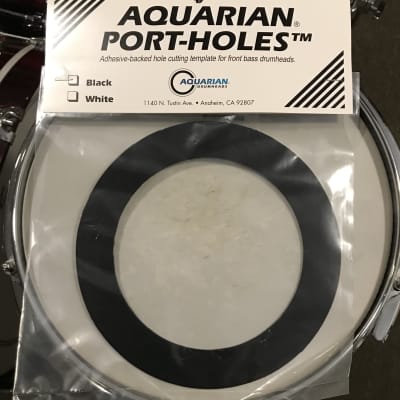 Aquarian PHBK Black Kick Drum Port Hole 5 in
