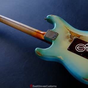 Fender Stratocaster Blue Sky Burst Aged Heavy Relic Rare image 9