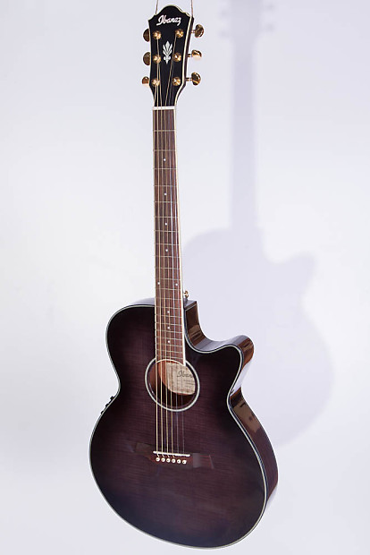 Ibanez AEG24II-TGB 2014 Trans Gray Burst shallow body | Reverb