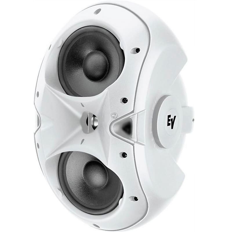 Electro Voice EVID 4.2W 4 in Two Way Surface Mount Speakers White Pair (Used) image 1