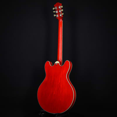Eastman T386 Semi-Hollow Thinline Ebony Fingerboard Kent Armstrong Humbuckers Red 2023 (P2202623) image 11