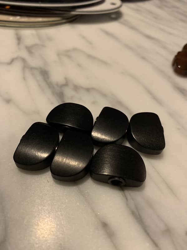 Unknown Six ebony tuner buttons Reverb