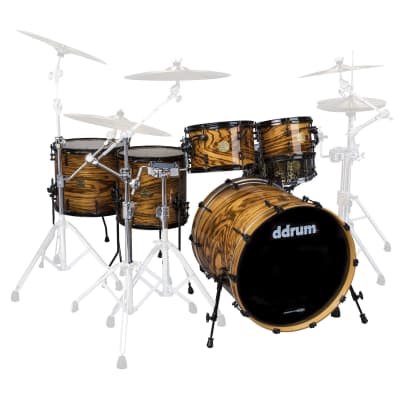 ddrum Dios 5 Piece Exotic Drum Shell Pack - 10/12/14/16/22 - Gloss - DS MPZ 522 GN image 1