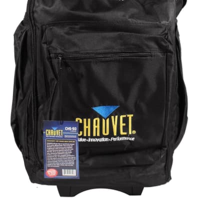 Chauvet DJ CHS50 Rolling Lighting Travel Bag+Wheels And Pullout Handle DMX Light image 3