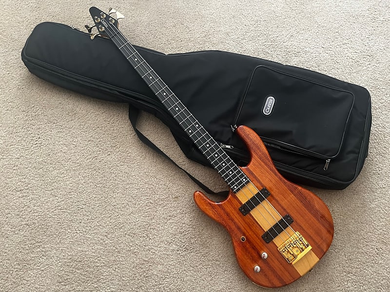 LEFT HANDED CARVIN NECK THROUGH DOUBLE CUT BASS GUITAR WITH Reverb