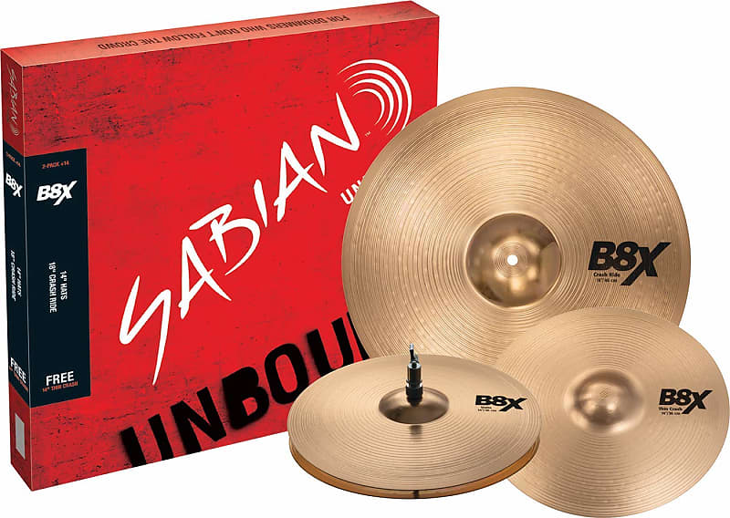Sabian B8X Performance Cymbal Set with Free 14
