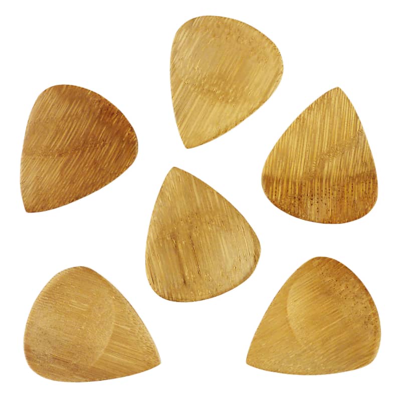 Bamboo Guitar Pick Natural Finish Handmade Specialty Exotic Reverb