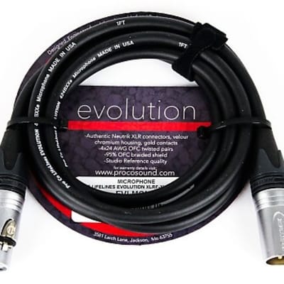 Pro Co Evolution EVLMCN-5 5 ft Mic Cable *Free Shipping in the USA* image 2
