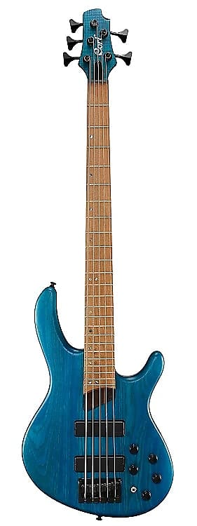 Cort B5PLUSASRMOPAB Artist Series B5 Plus AS RM Double Cutaway 5-String Electric Bass Guitar-B-Stock image 1