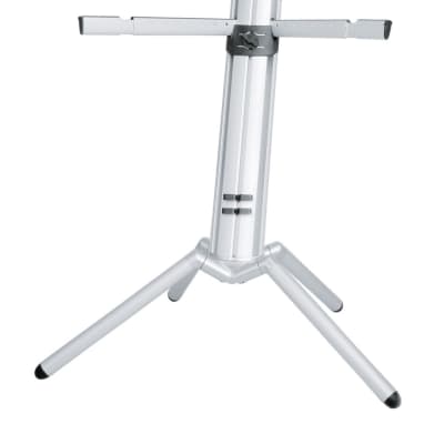 K&M 18860 Spider Pro Keyboard Stand anodized aluminum 2 tier image 1