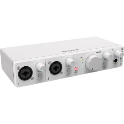 Arturia MiniFuse 2 Portable USB Type-C Audio/MIDI Interface (White) image 1