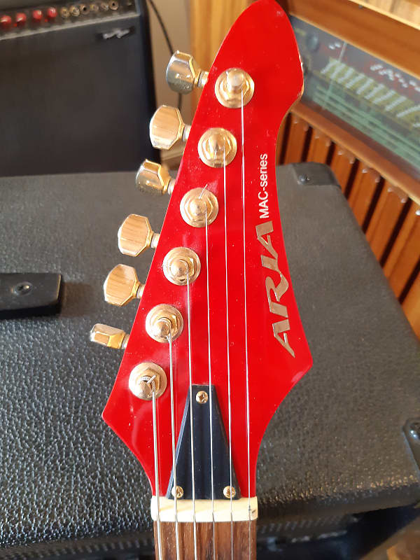 Aria Pro II MAC-series レッド エレキギター Amazon.co.jp: AriaProII アリアプロII MACシリーズエレキギター