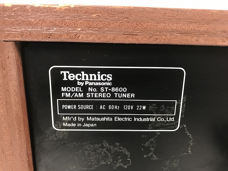 Technics ST-8600 Tuner | Reverb