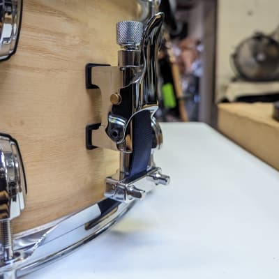 NEW! Premier Artist Series 7 X 13" Natural Lacquer Birch Shell Snare Drum - Amazing Value! - Top Notch Tight Tone! image 3