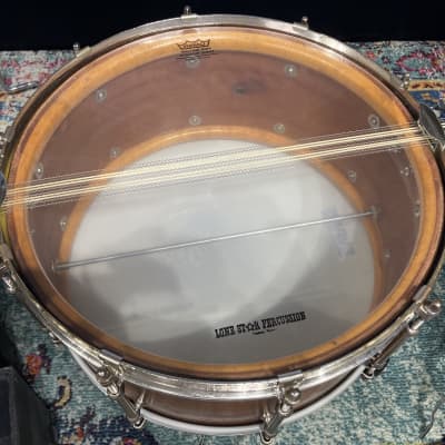 Ludwig & Ludwig 1932 - 14x6.5" No. 242. "Super Ludwig" Solid Walnut Shell Snare Drum, (Restored) 70's Throw-Off image 19