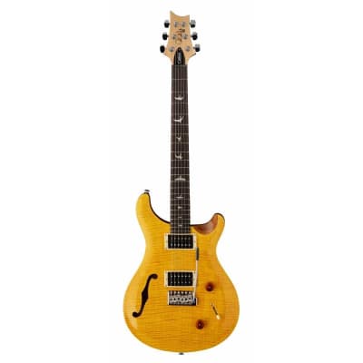 PRS - SE CUSTOM 22 SEMI-HOLLOW SCULPTEE SANTANA YELLOW - Guitare électrique 6 cordes demi-caisse image 1