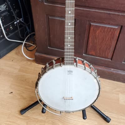 Antique 1923 Vega Style F Tenor Banjo~ 4 String Tone Monster ~ Good+ Condition image 2