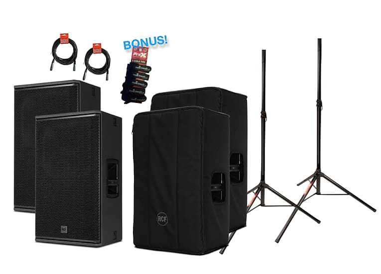 2x RCF NX 932 A PROFESSIONAL ACTIVE SPEAKERS w/ COVERS + Reverb