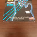 DR Neon Luminescent Colored Strings Medium Gauge Bass Strings - 2-Pack in Blue, Yellow
