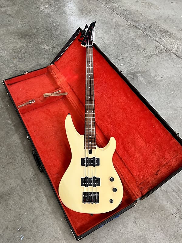 Yamaha RBX Bass guitar c 1980's Cocaine white original