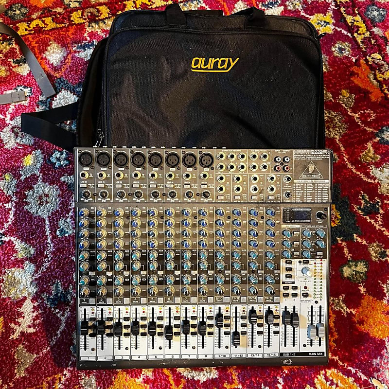 Behringer Xenyx 2222FX 16Channel Analog Live PA Mixer, Carry Reverb