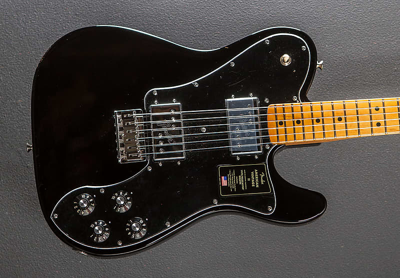 Fender American Vintage II 1975 Telecaster Deluxe - Black image 1