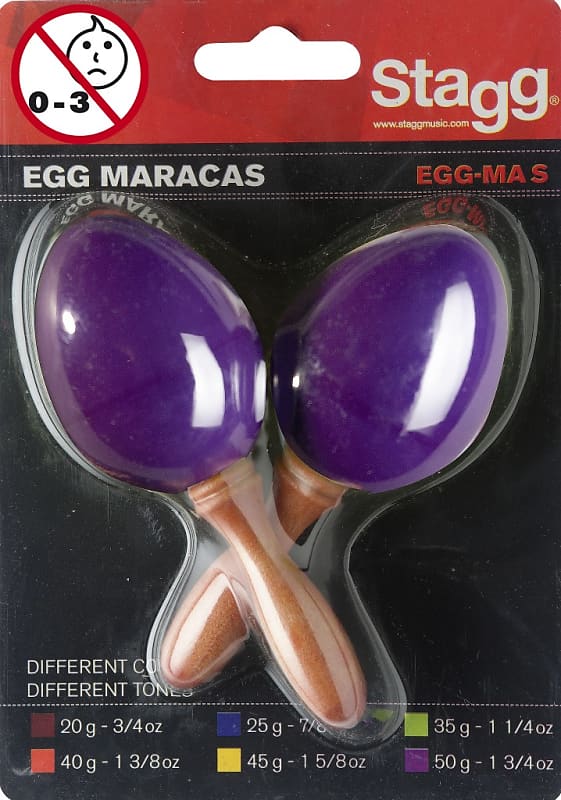 Maracas oeufs en plastique