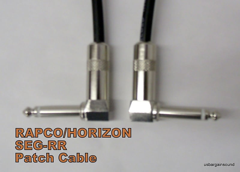 PROCO STAGEMASTER SEGLL-2  2ft Shielded Patch Cable 1/4"RA to 1/4"RA Connectors image 1