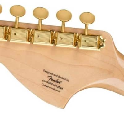 Squier by Fender 40th Anniversary Stratocaster Gold Edition Lake Placid Blue image 2
