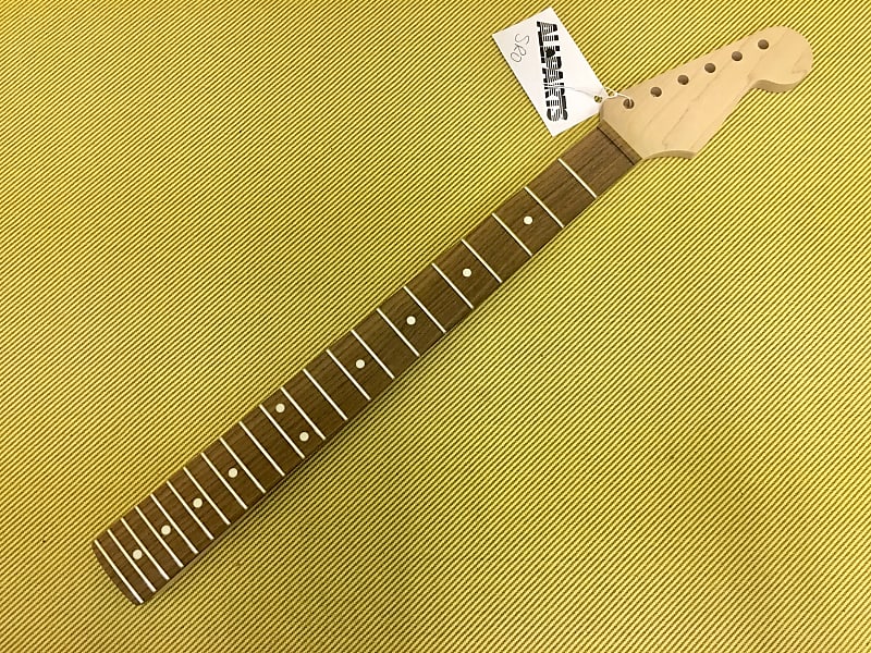 SRO Allparts Fender Licensed Unfinished Maple Stratocaster Guitar Neck W/ Rosewood Fingerboard image 1