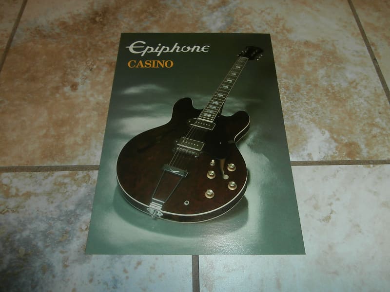 Vintage 1982 Epiphone Casino Electric Guitar Promotional Vintage 1982 Epiphone Casino Electric Guitar Promotional