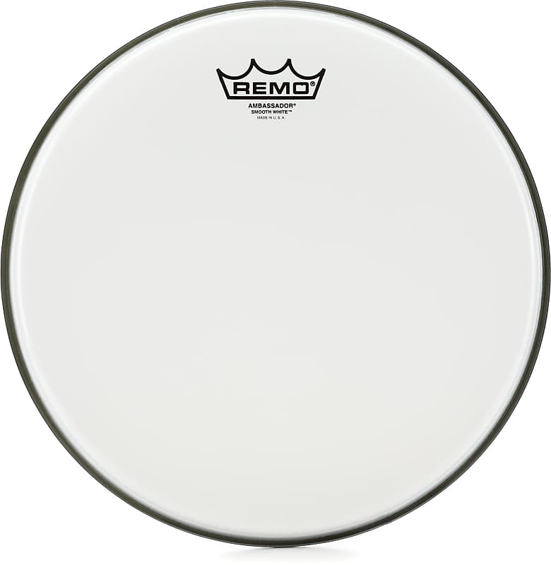 Remo Ambassador Smooth White Drumhead - 12-inch image 1