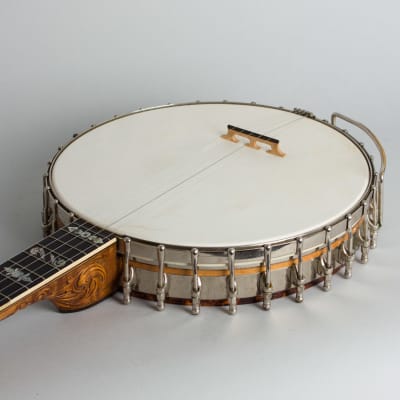 Fairbanks  Whyte Laydie # 7 5 String Banjo (1907), ser. #24019, original black hard shell case. image 7