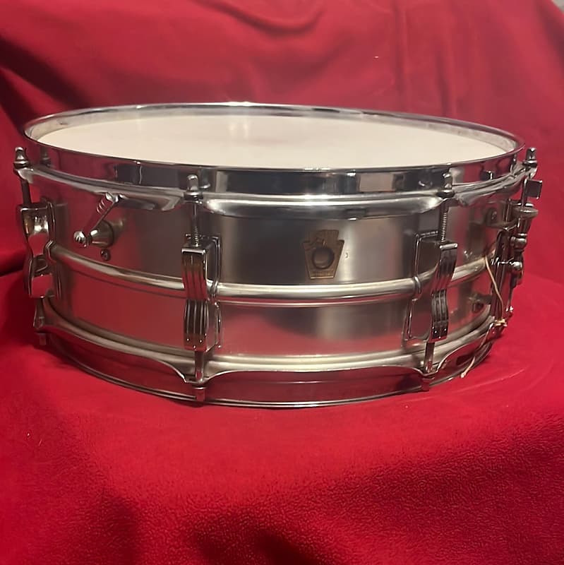 1967 Ludwig 404 Acrolite Snare Drum Keystone Badge Reverb