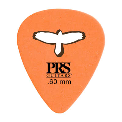 PRS Delrin Punch Picks -  Orange 0.60mm - 12 Pack image 1