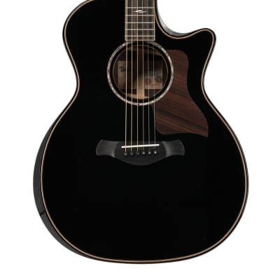 Taylor 814ce Builder's Edition Spruce/Rosewood Acoustic-Electric Guitar - Blacktop image 2
