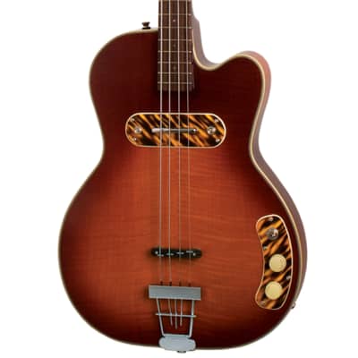 Kay Collector Edition Reissue "Pro" Electronic Bass Guitar includes $250 Case K162HS Honey Burst image 3