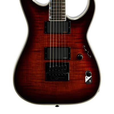 ESP LTD MH-1000 EverTune FM Electric Guitar Dark Brown Sunburst image 3