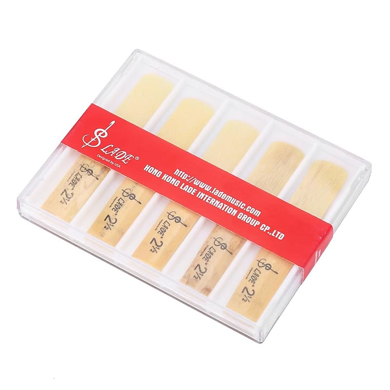 10Pcs Plastic Reeds 2.5, BFlat 2.5 Reed Reverb