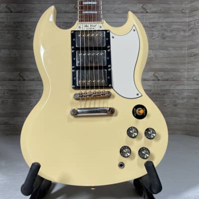 美品　Epiphone ’04 G-400 Les Paul SG Custom Epiphone G-400 Les Paul (SG) Custom Antique Ivory 2004