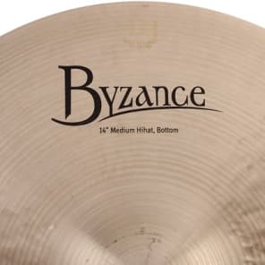 Meinl Cymbals Byzance Traditional Medium Hi-hat Cymbals - 14 inch image 7