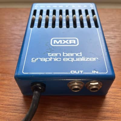 MXR MX-108 UK/EU Plug, UK/EU Voltage, Ten Band Graphic Equalizer 1976 - 1984 - Blue image 2