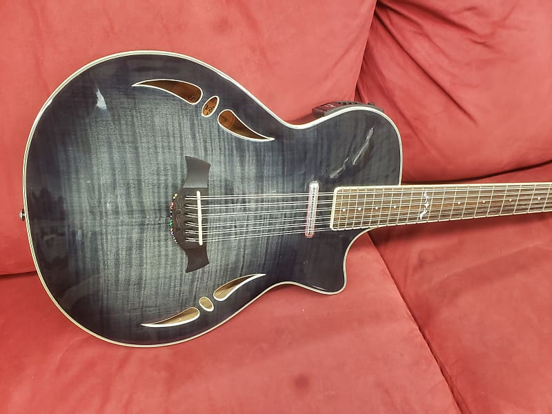 Crafter SA-12 TMBK Slim Archtop 12 String Acoustic Electric Trans
